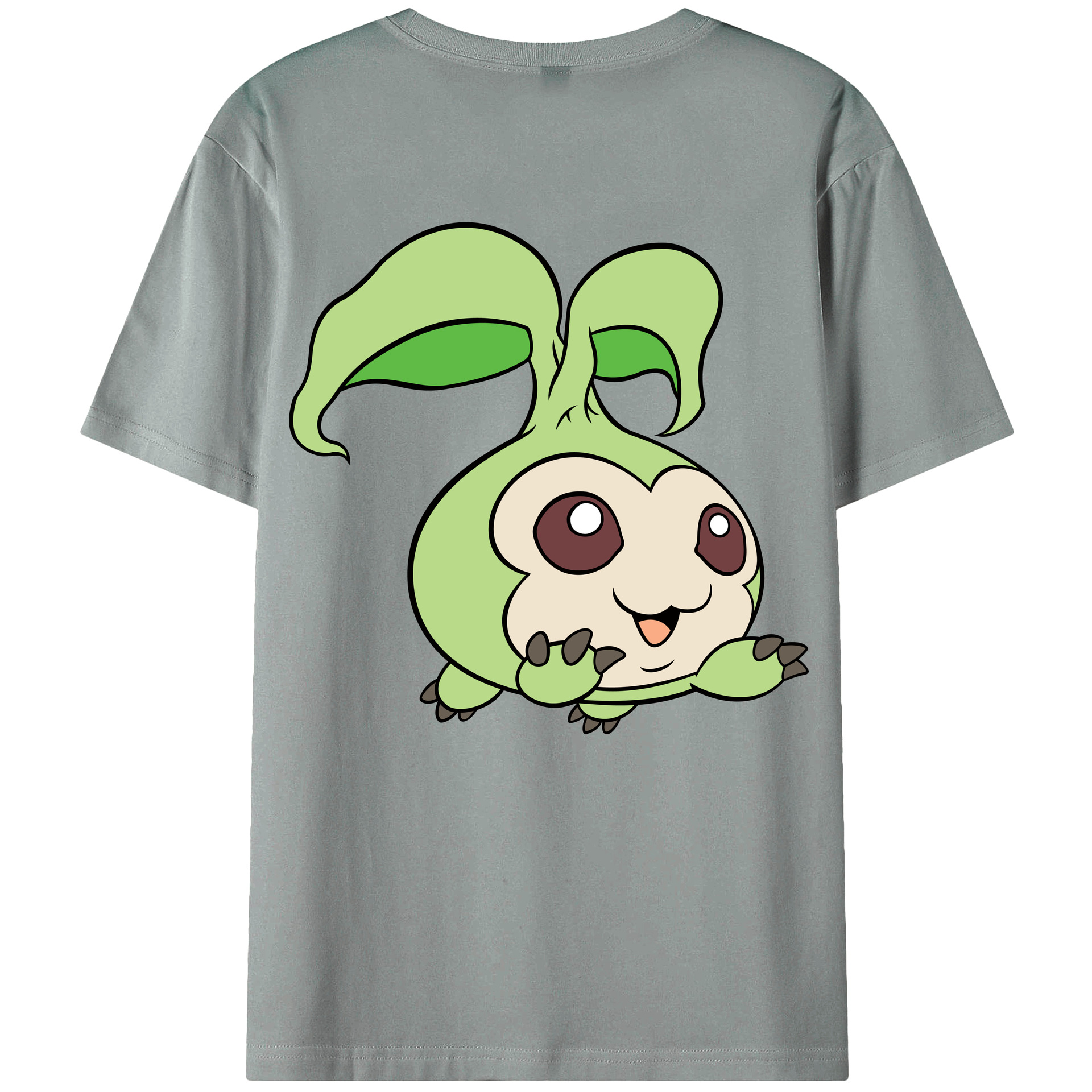 （画像用） Digimon デジタルモンスター/デジモン 綿100％ メンズ半袖Tシャツ（バックプリント） 通気性